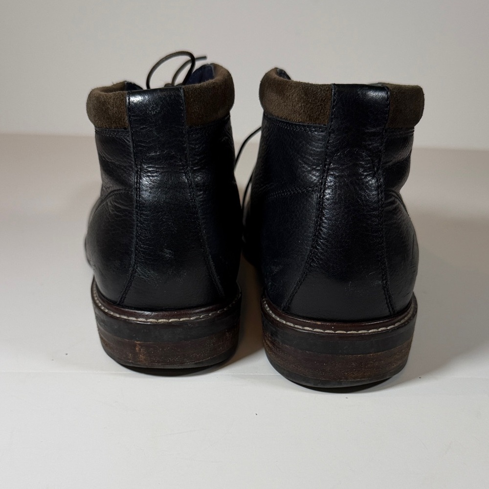 Cole Haan Men's Black Leather Watson Chukka ii Lace Up Boots - Picture 2 of 5